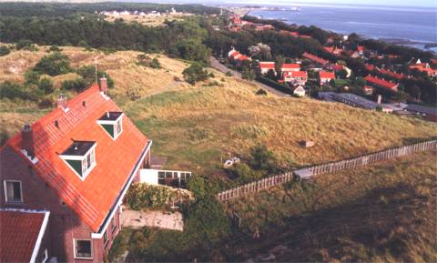het dorp vanaf de Vuurboetduin